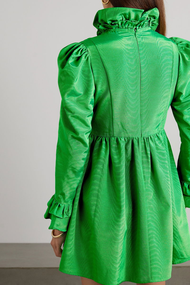 batsheva green dress Spring Prairie Dress in Ditsy Apples main image 1