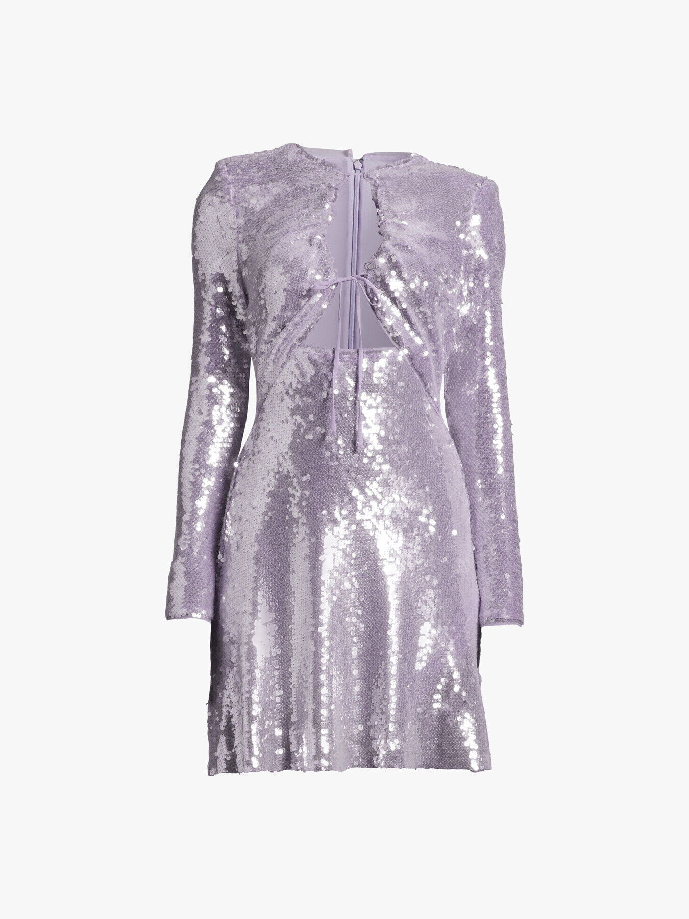 SELF-PORTRAIT Lilac Sequin Mini Dress in PURPLE | Endource