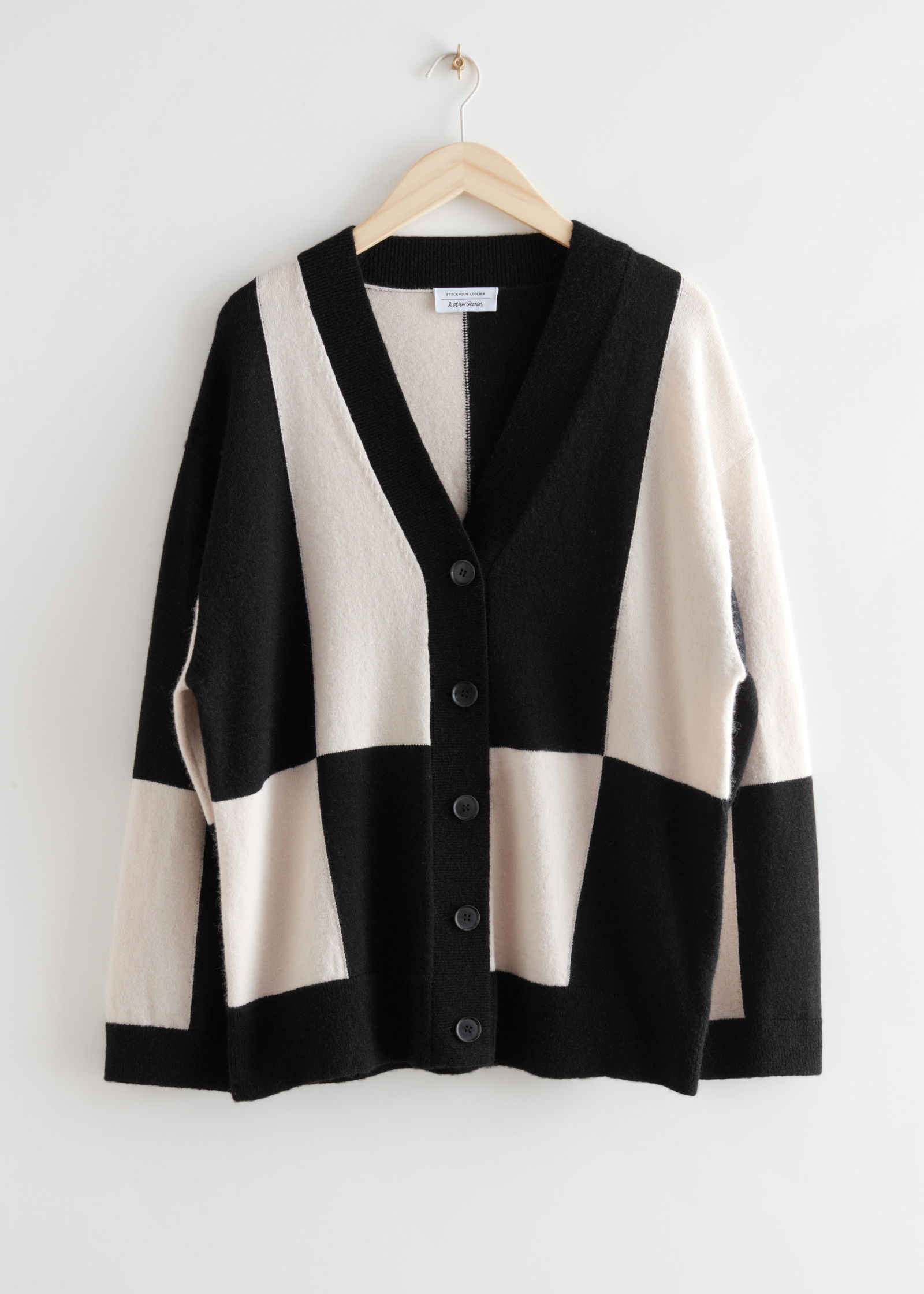 OTHER STORIES Oversized Colour Block Cardigan endource