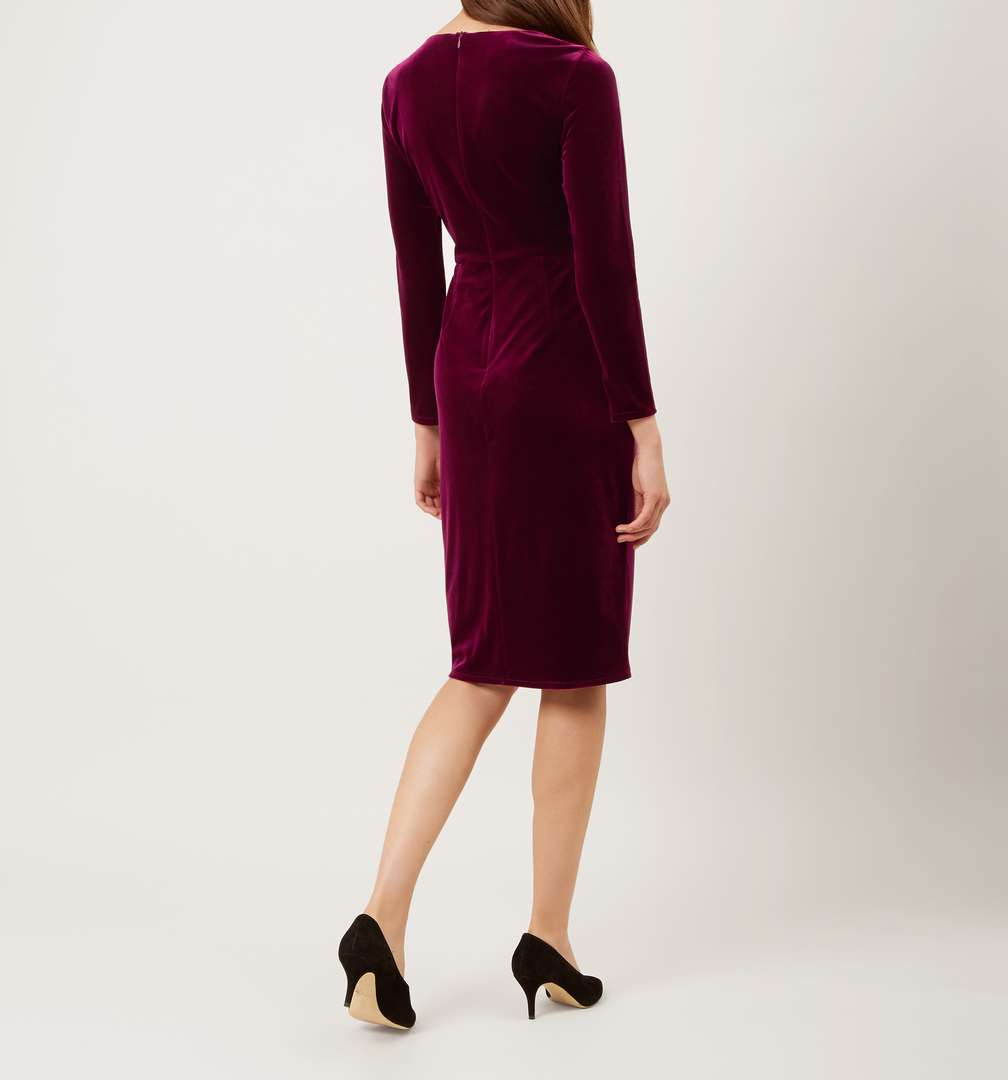 burgundy dress hobbs HOBBS Emilia Dress