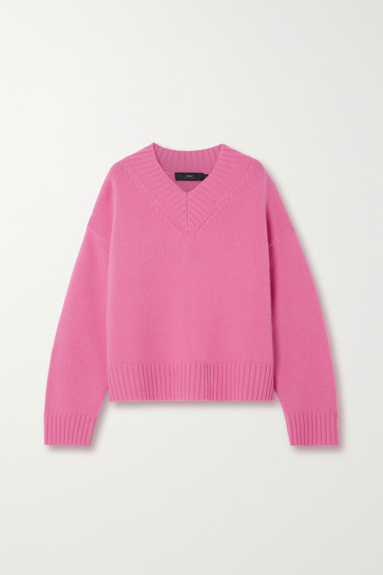 Arch4 Andrea Organic Cashmere Sweater In Pink Endource 5102