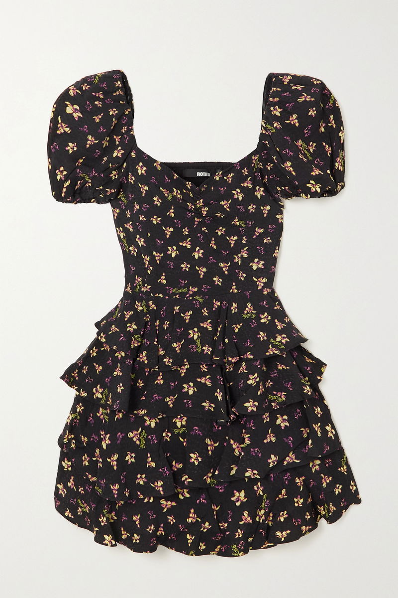rotate jacquard mini dress Buy Rotate Black Jacquard Mini Dress from Next USA