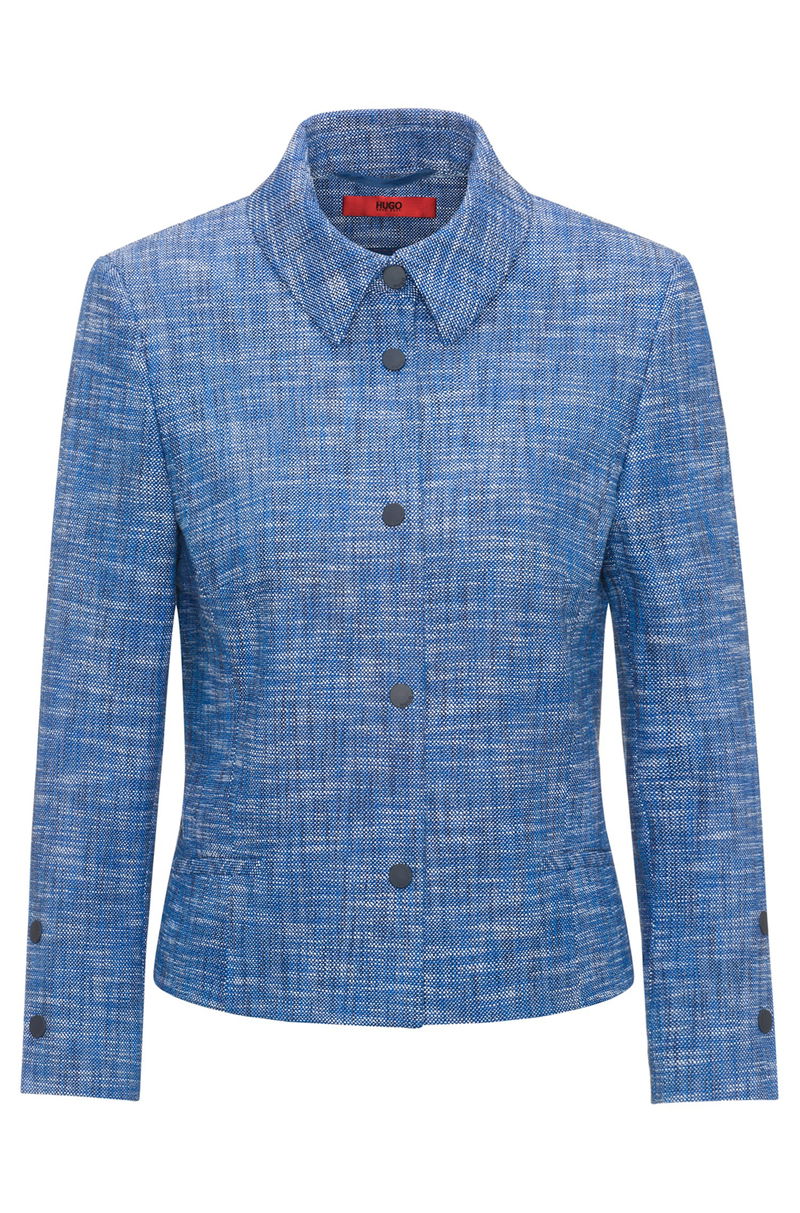 HUGO BOSS Press-stud Closures Tweed Jacket endource