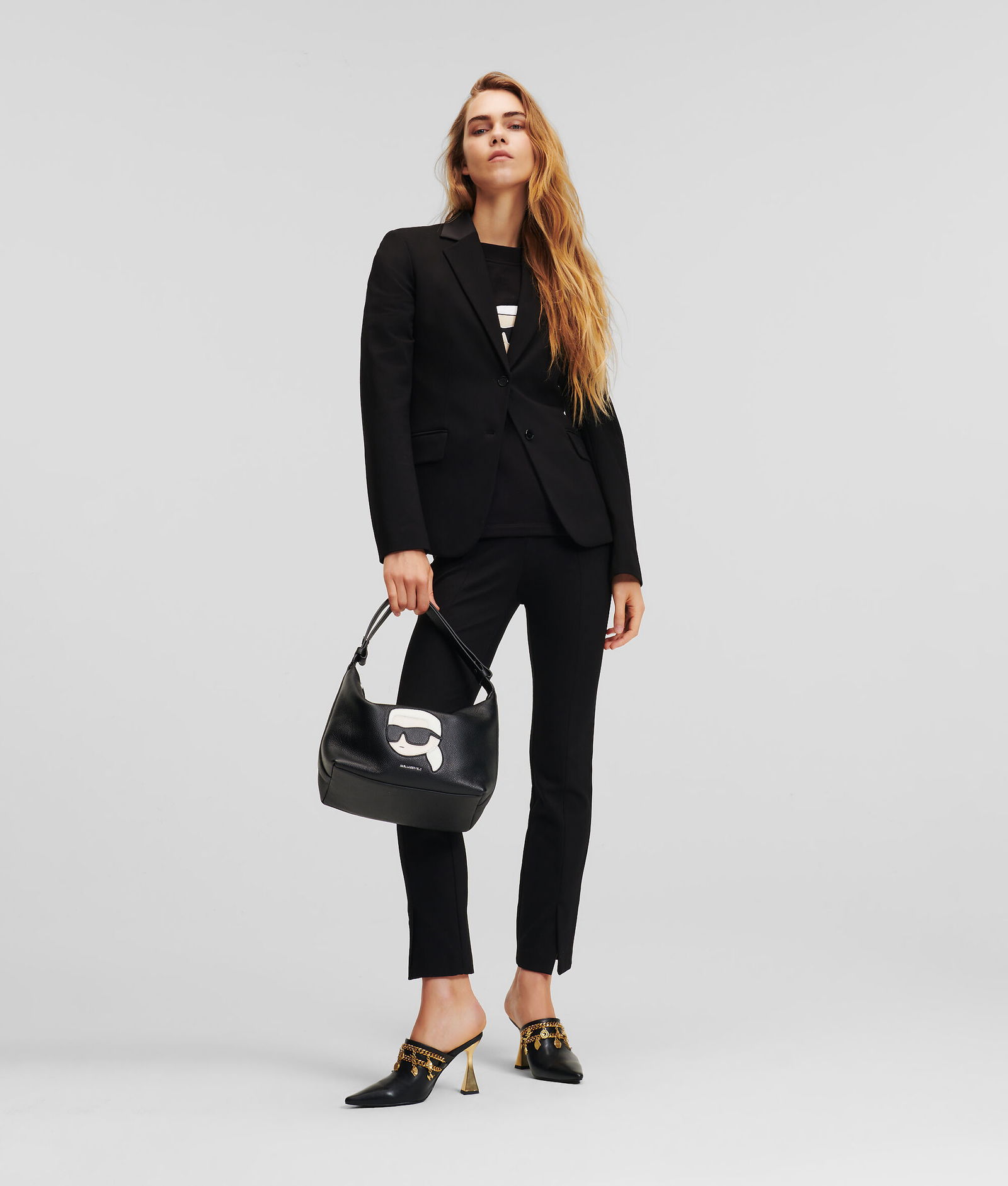 KARL LAGERFELD Punto Jacket in Black | Endource