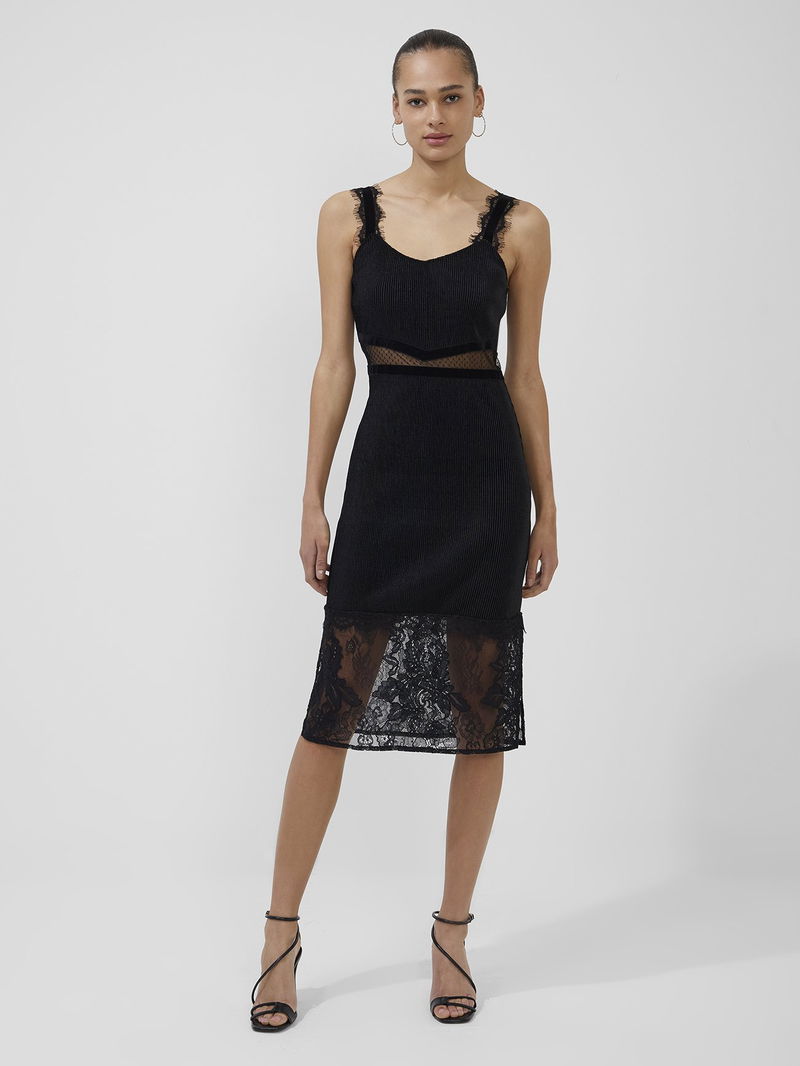 french connection black bodycon dress French Connection Echo Crepe Sleeveless Dress main image 1