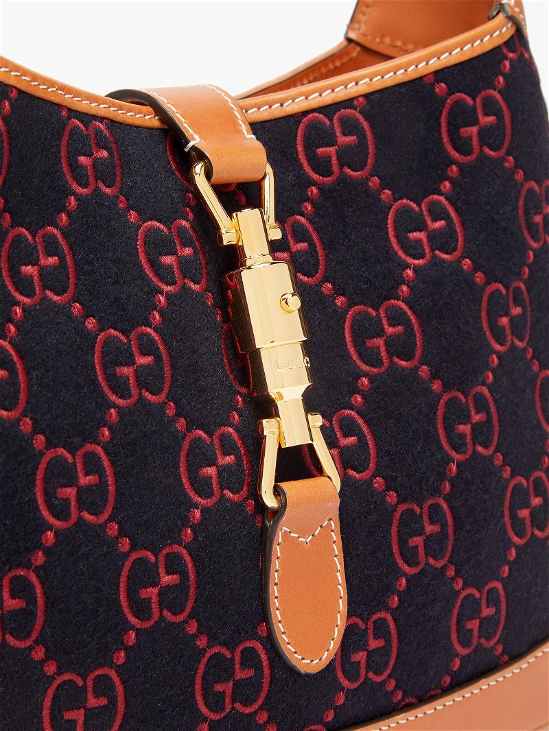 Gucci Jackie Bag in Red GG Canvas 