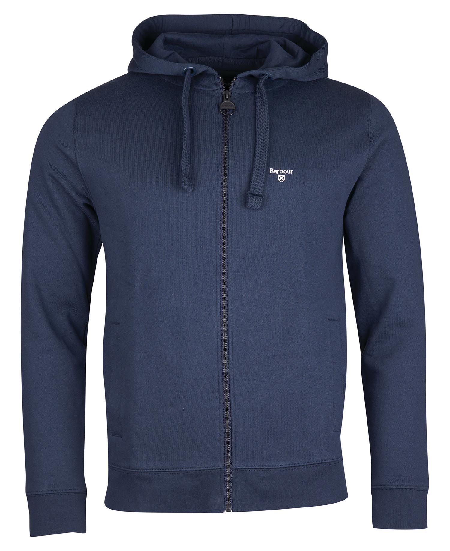 Barbour Sweatjacke Herren BARBOUR Bavington Zip Hoodie In Storm