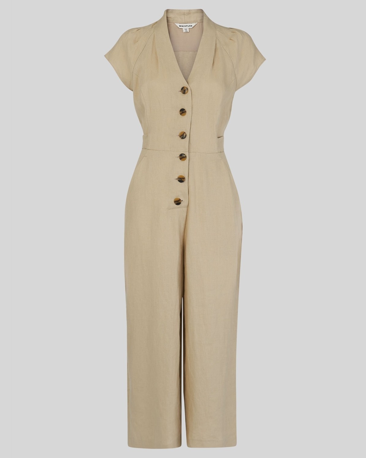 WHISTLES Sana Linen Jumpsuit endource
