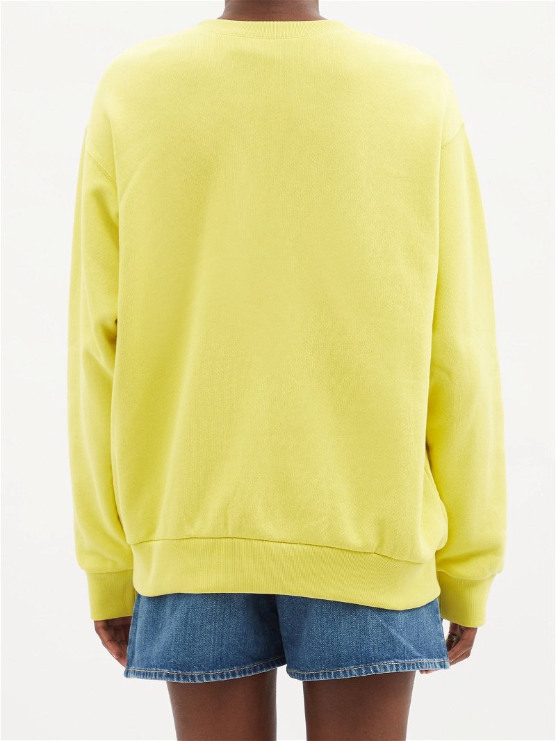 Lemon Gucci' cotton sweatshirt in Yellow Ready-to-wear