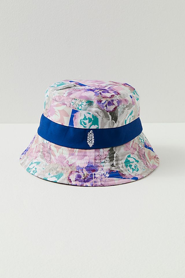 Free People Vintage Kantha Bucket Hat in Blue