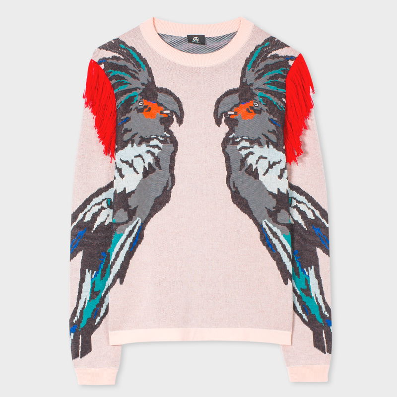 PAUL SMITH Cockatoo Intarsia Sweater With Shoulder Detail endource