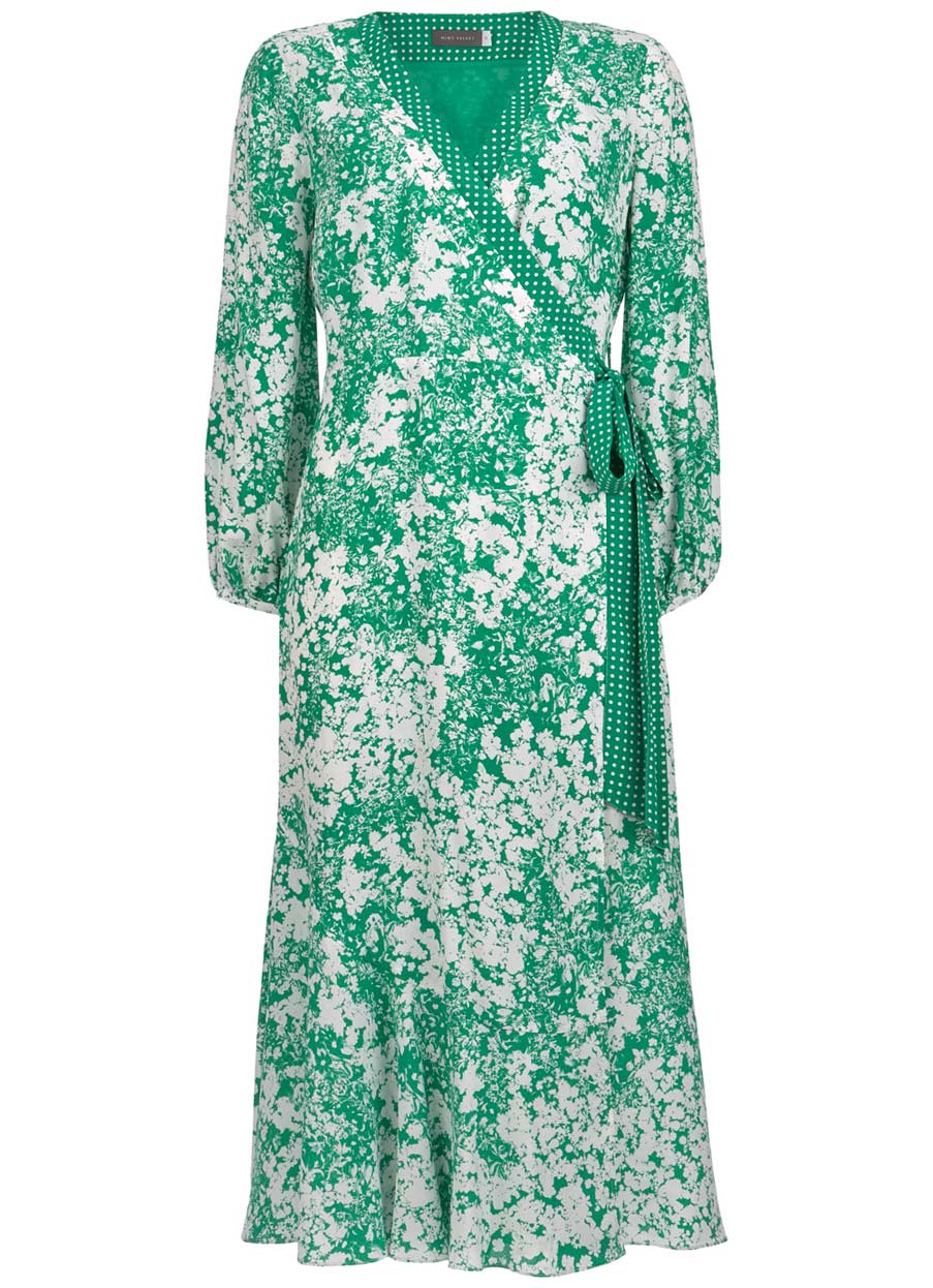 Mint Velvet Hetty Print Wrap Dress | Endource