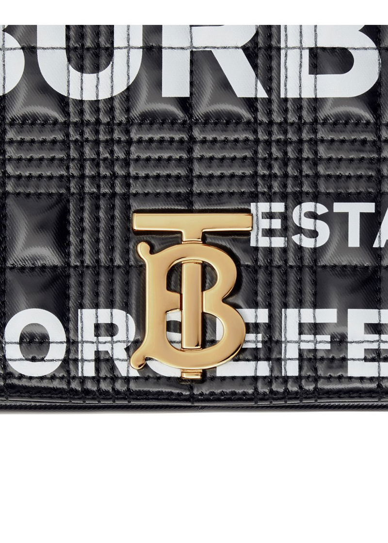 BURBERRY Small Horseferry Print Quilted Lola Bag endource