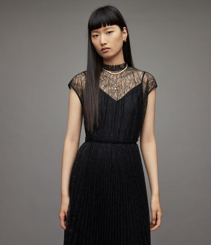 ALLSAINTS Arya Lace Midi Dress endource