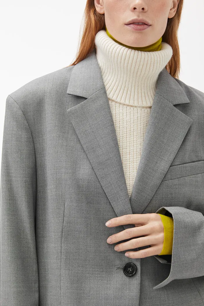 ARKET Oversized Wool Hopsack Blazer Endource