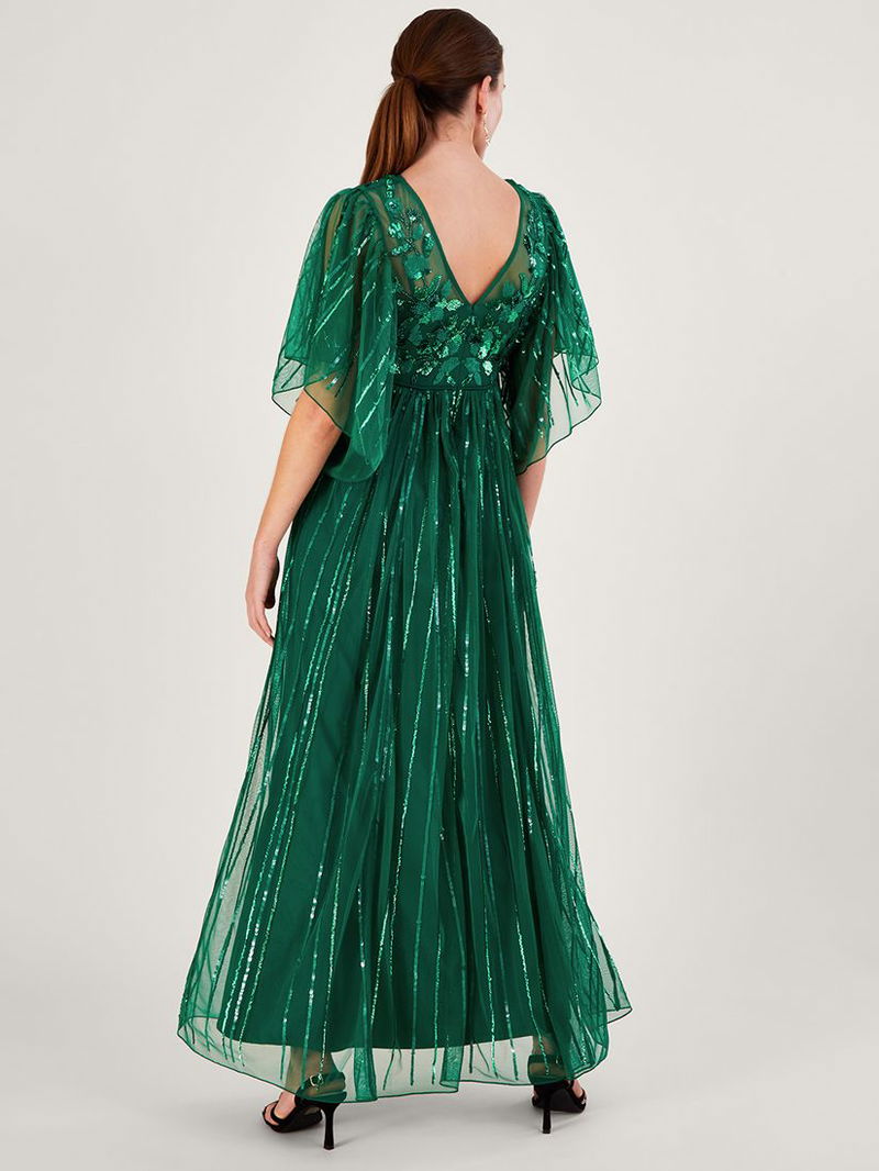 monsoon green sequin dress Kayleigh Sequin Shift Dress Green