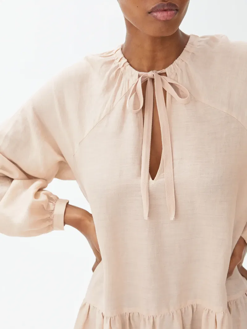 ARKET Linen Tier Dress | Endource