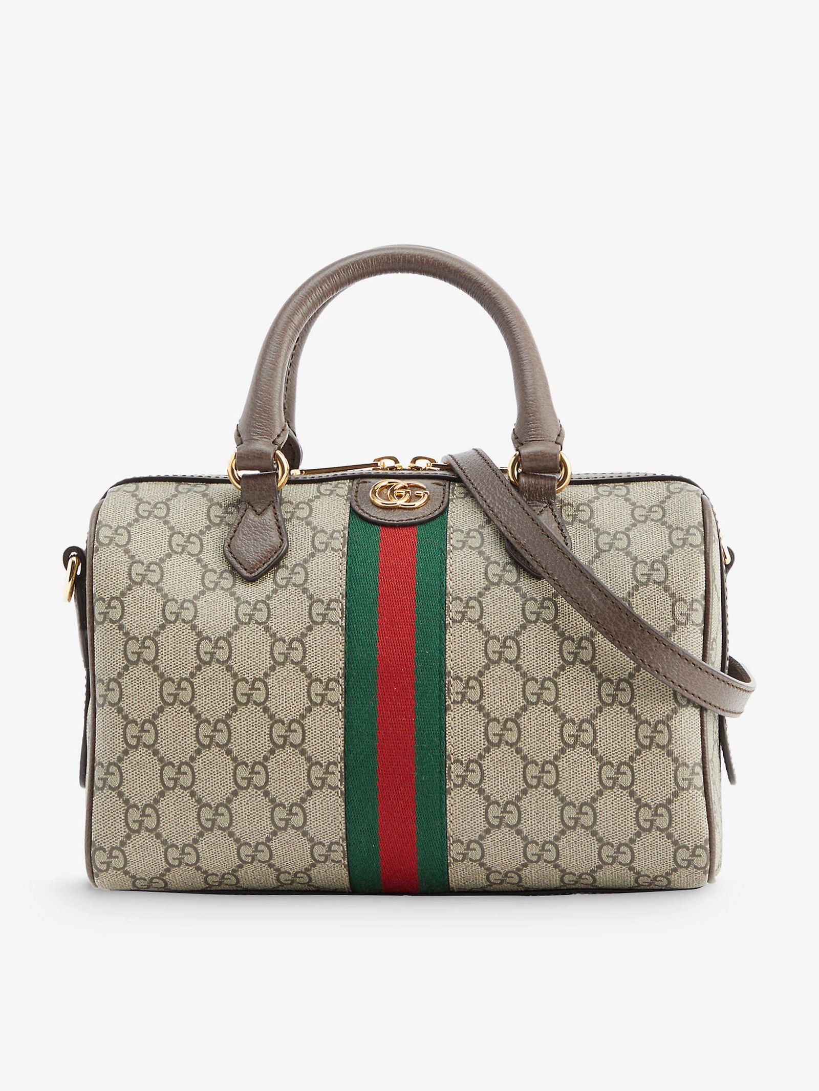 GUCCI Ophidia GG Supreme Canvas CrossBody Bag in B.eb/n.acero/vrv