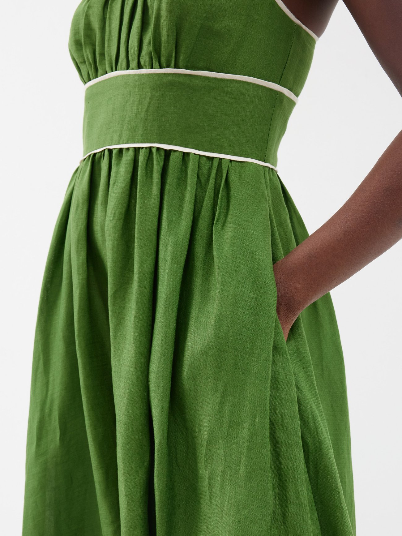 zimmermann alight picnic linen midi dress Zimmermann Alight Picnic Dress The Designer Collection