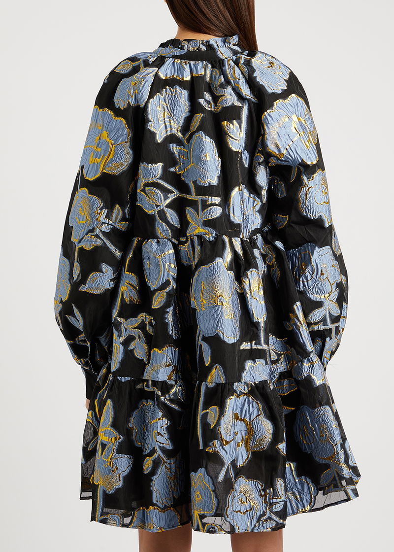 stine goya jasmine floral organza dress Stine Goya Jasmine Organza Jacquard Dress - Freedom Flower Grapefruit