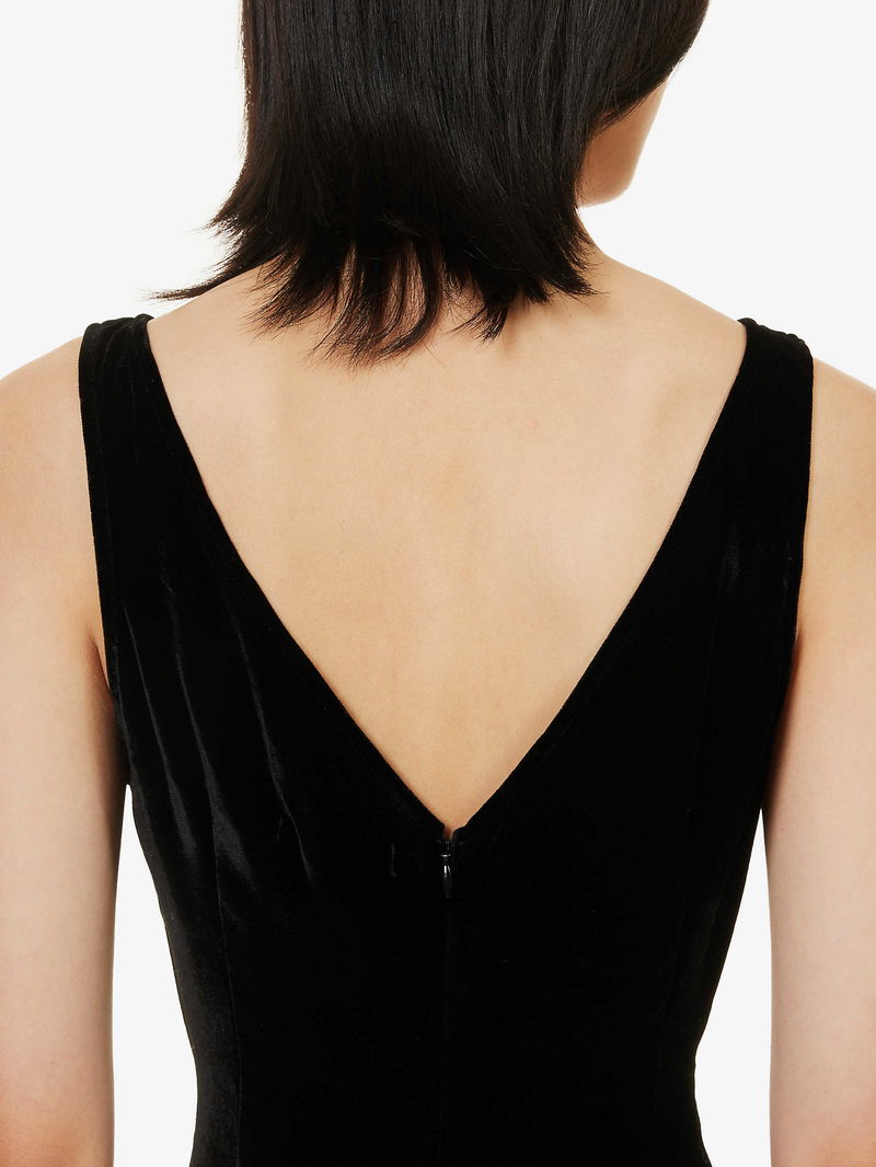 REFORMATION Brisbane Sleeveless Silk-Blend Mini Dress | endource REFORMATION Brisbane Sleeveless Silk-Blend Mini Dress | endource