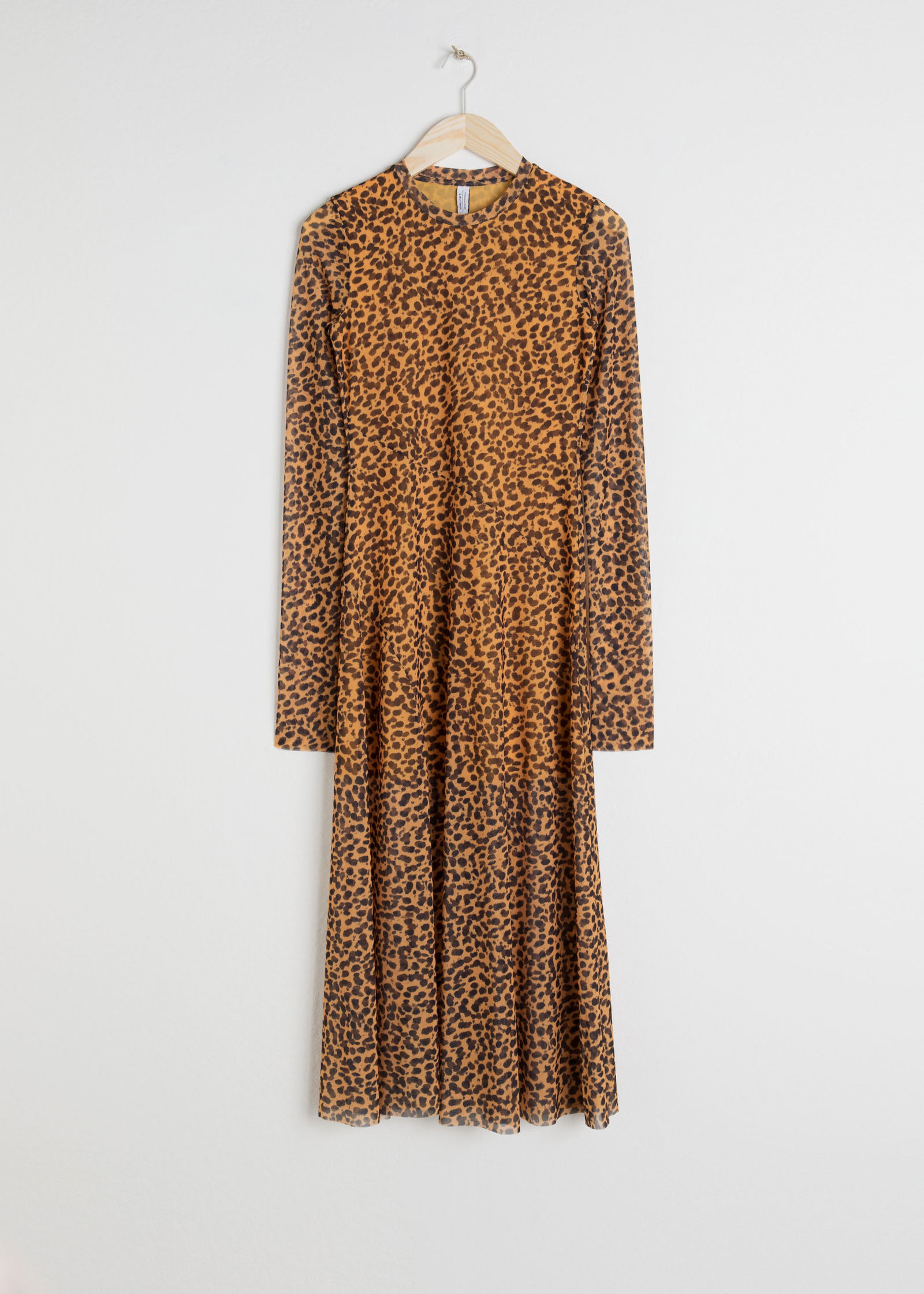 other stories sheer printed midi dress & OTHER STORIES Sheer Zebra Midi Dress