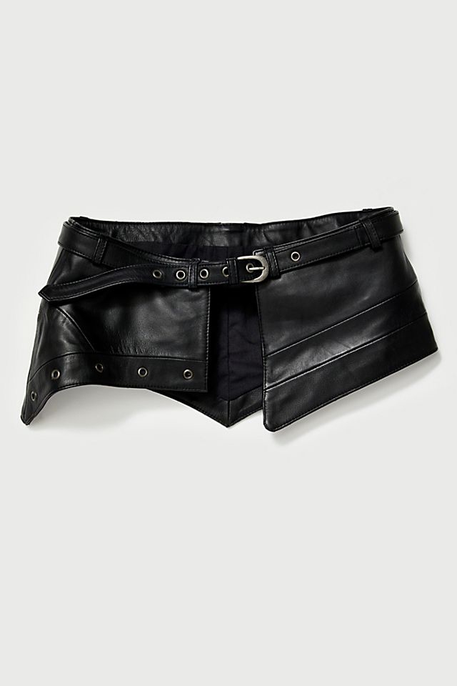 NWT Free People Daytona Leather Skirt Belt- Lg _57.PNG?set_id=880000500F main image 3