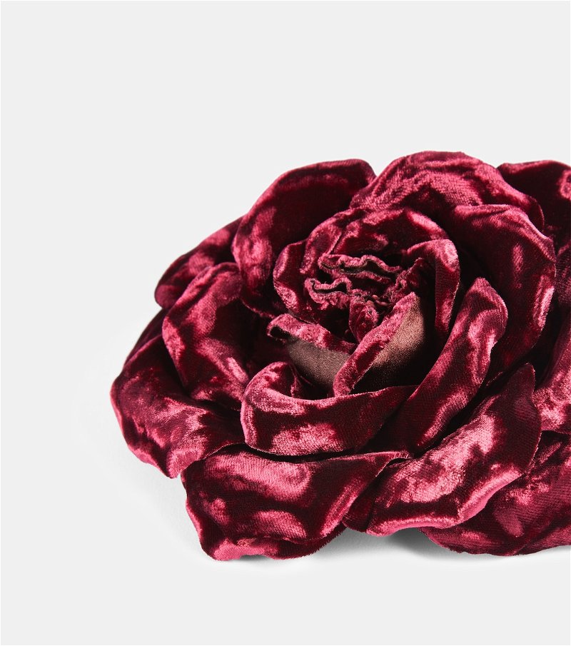 Burgundy Rose Velvet Brief