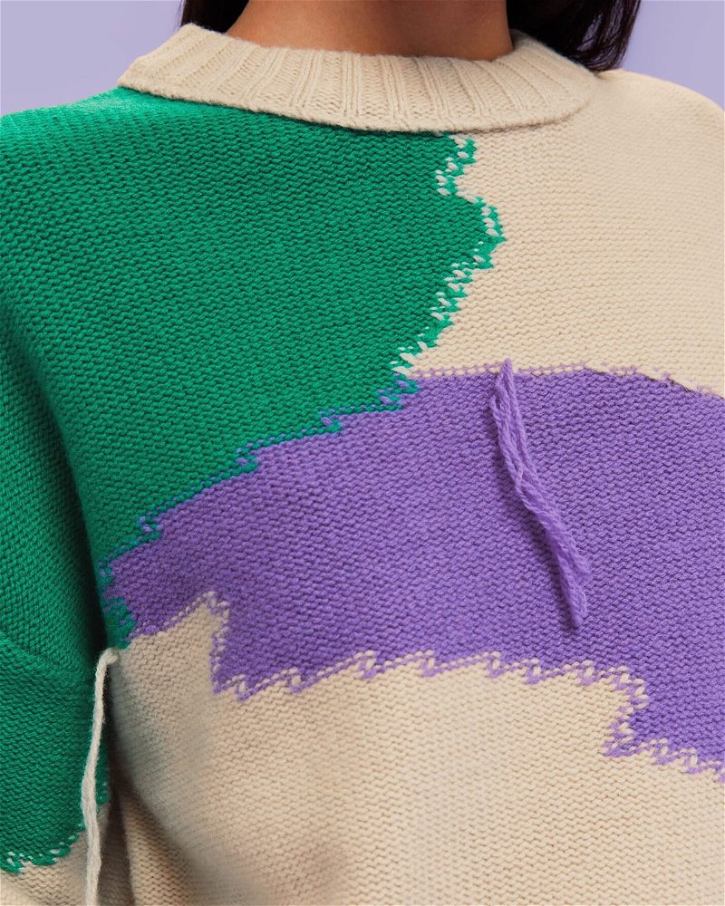 Multicolour Rib Knit Marl Flare, WHISTLES