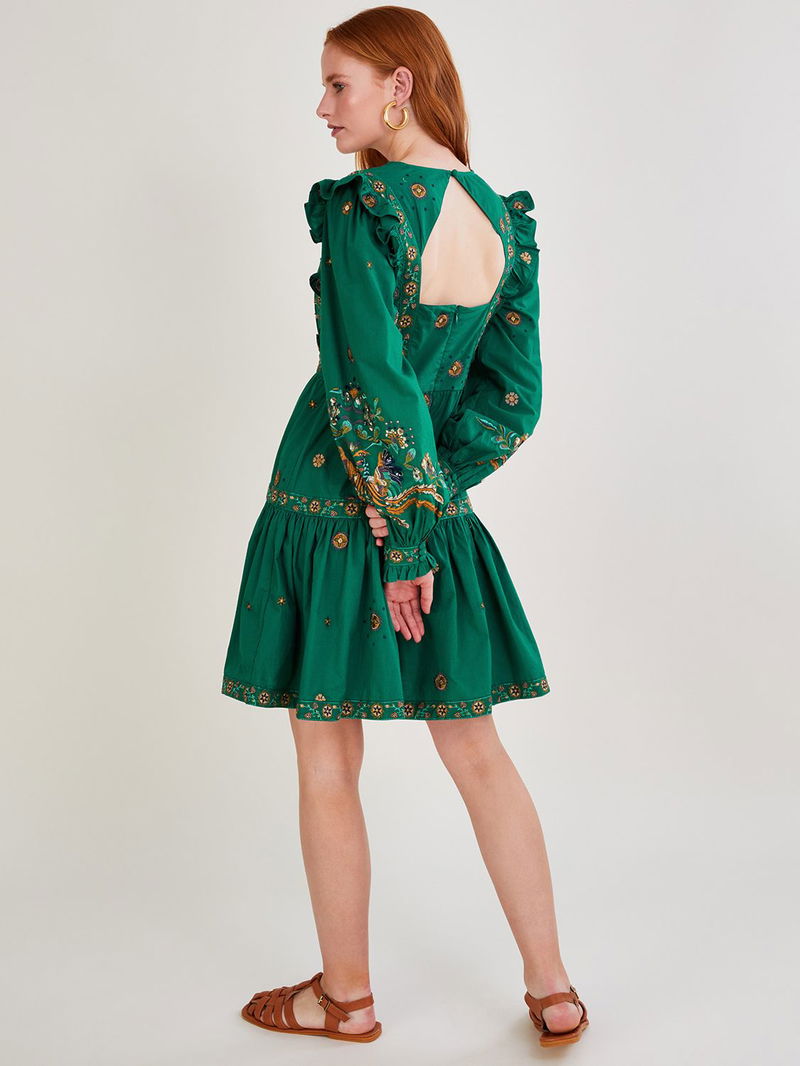 Monsoon Gianna Embroidered Smock Dress | endource