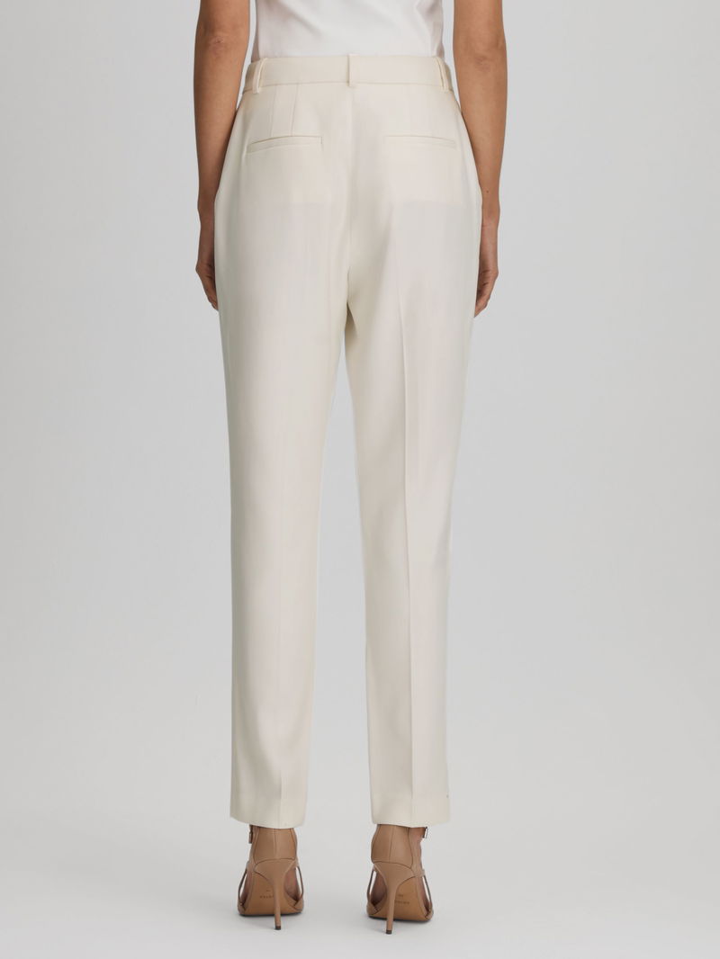 REISS Millie Slim Fit Suit Trousers in Cream | Endource