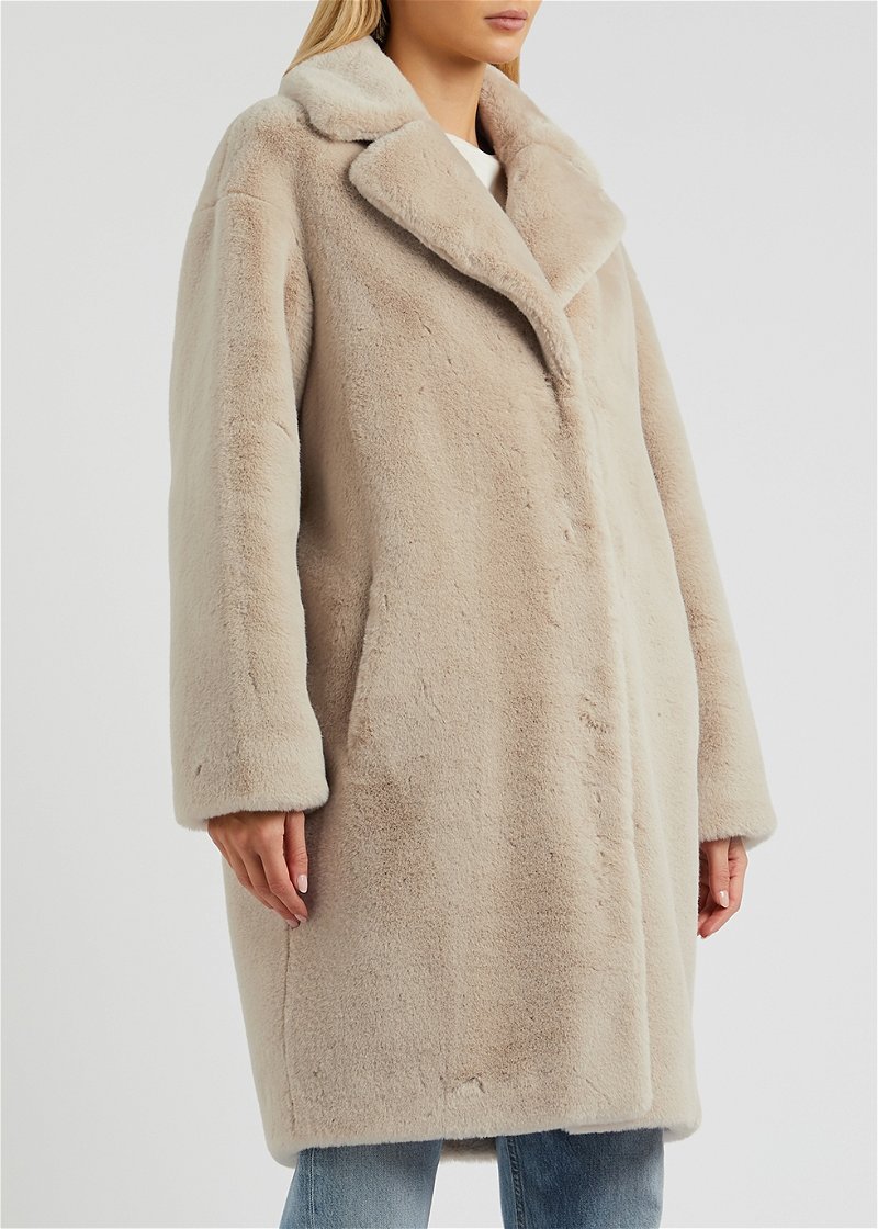 Petite Faux Fur Cocoon Short Coat