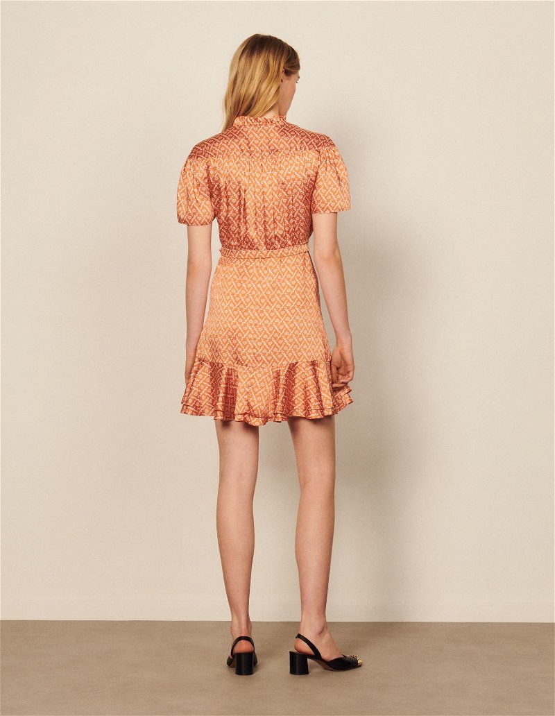 Retro Cutout Dress Clothing in Tangerine - Get great deals at JustFab