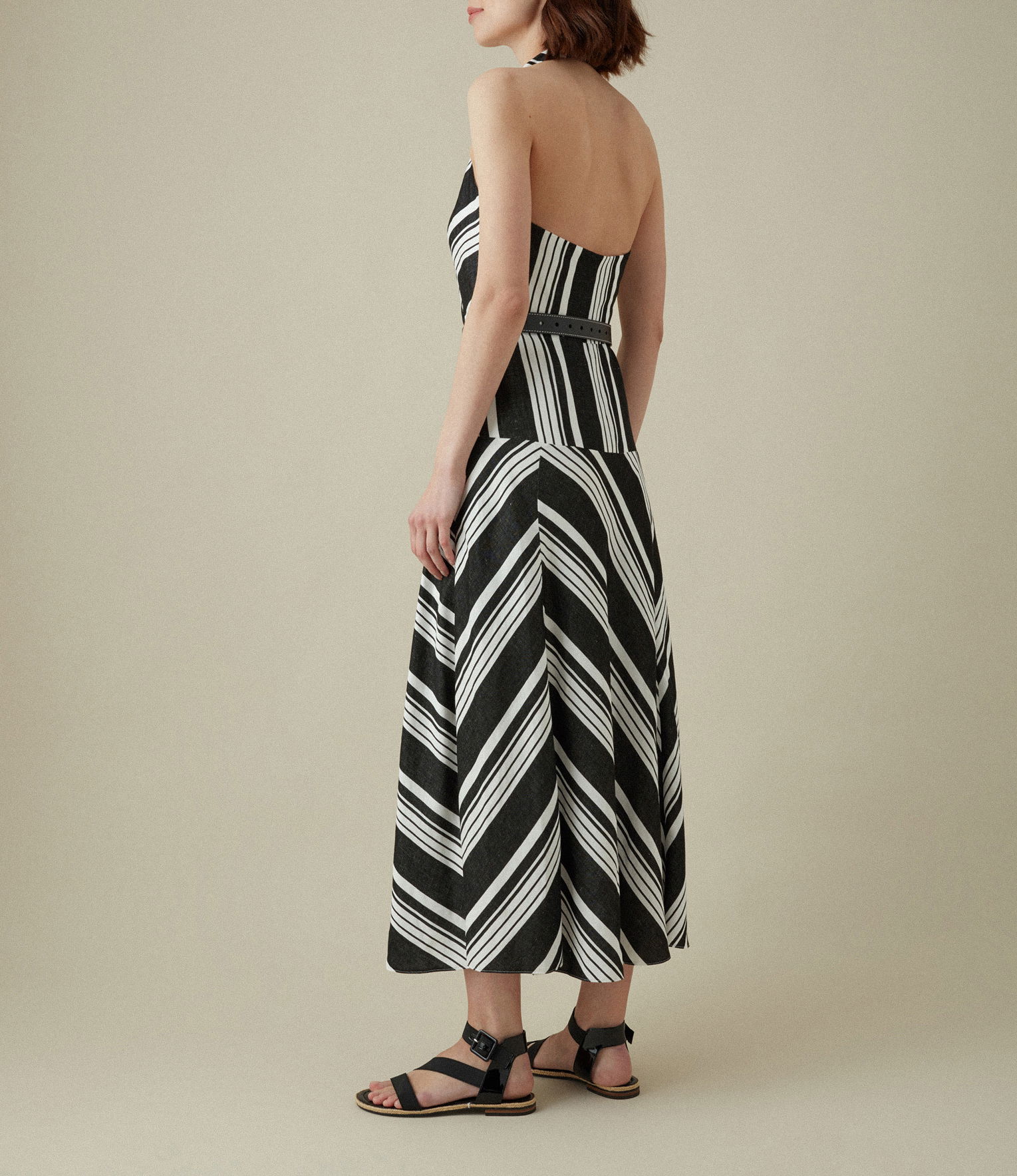 KAREN MILLEN Striped Midi Dress | endource