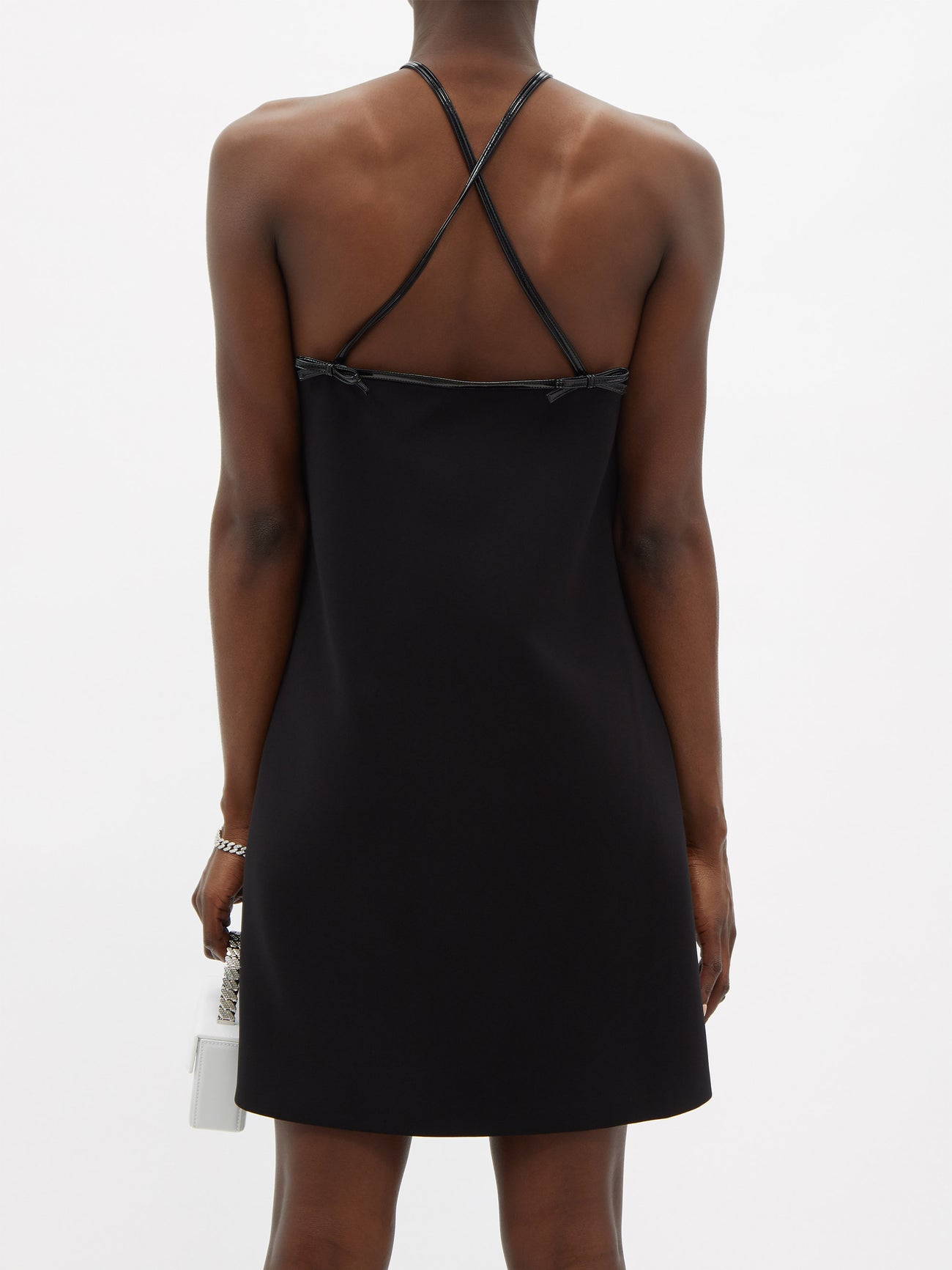 MIU MIU Bow-Embellished Halterneck Dress | endource