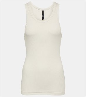 Aspire cropped ribbed stretch-cotton jersey tank
