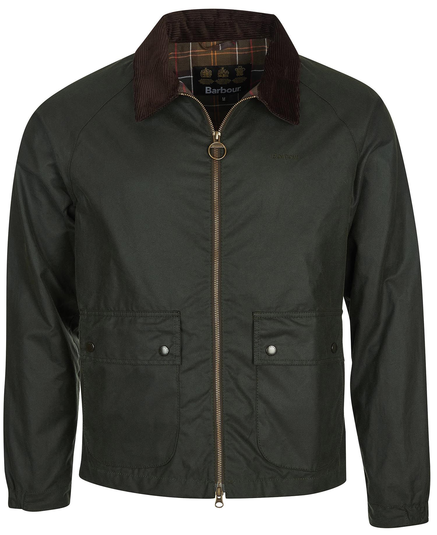 BARBOUR Dom Waxed Jacket in Navy | Endource