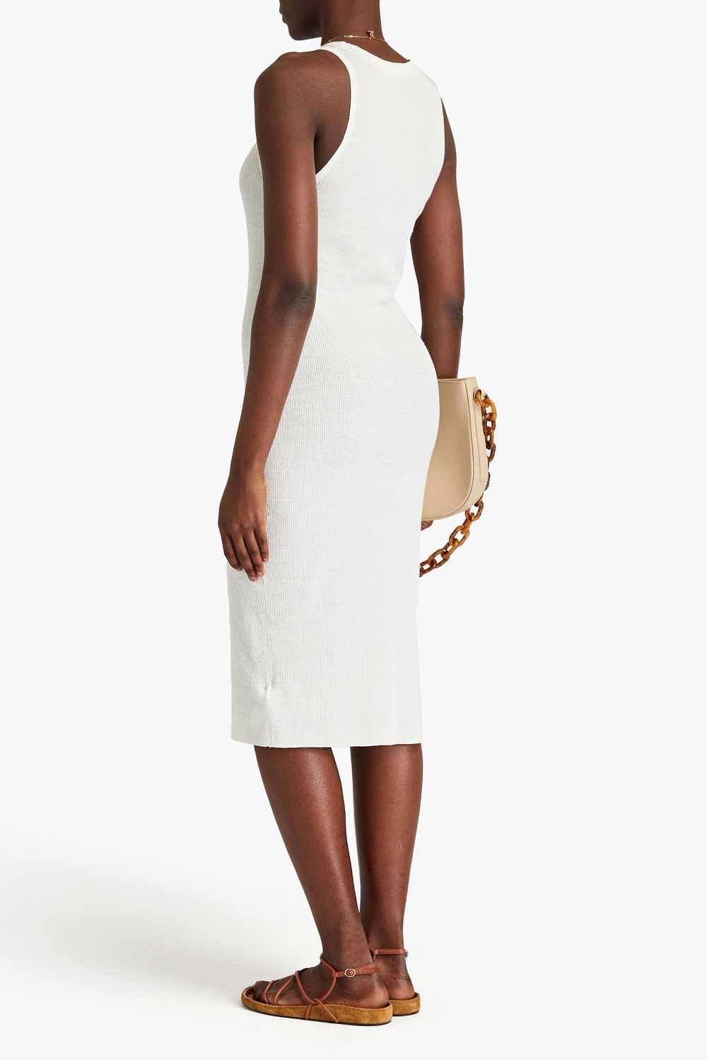 JAMES PERSE Ribbed Linen Midi Dress | endource