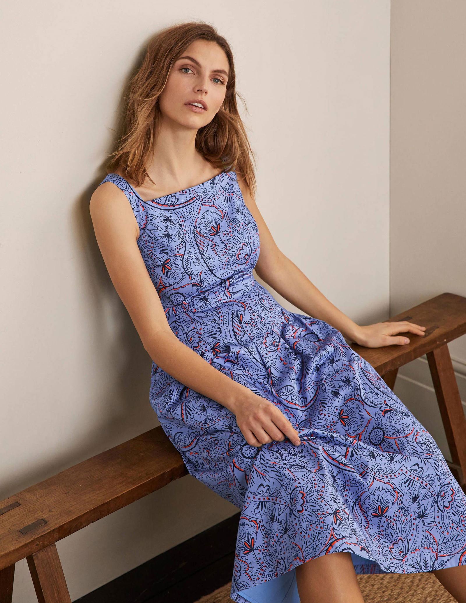 boden aubrey cotton midi dress Boden | Dresses | Boden Aubrey Cotton Midi Dresses Nwt Size 6 Blue
