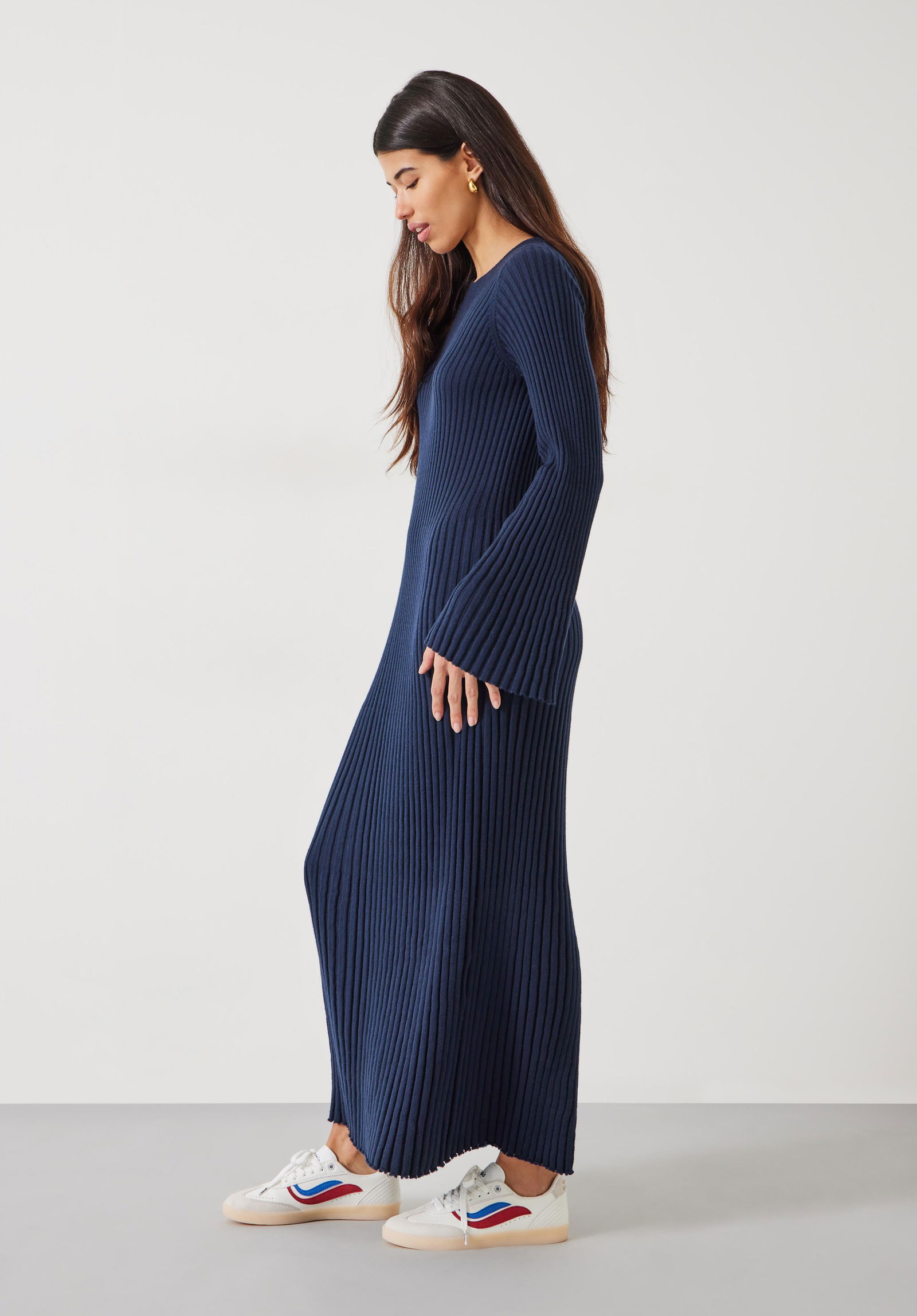 hush knitted dress Penny Crew Neck Ribbed UC-09-01-26