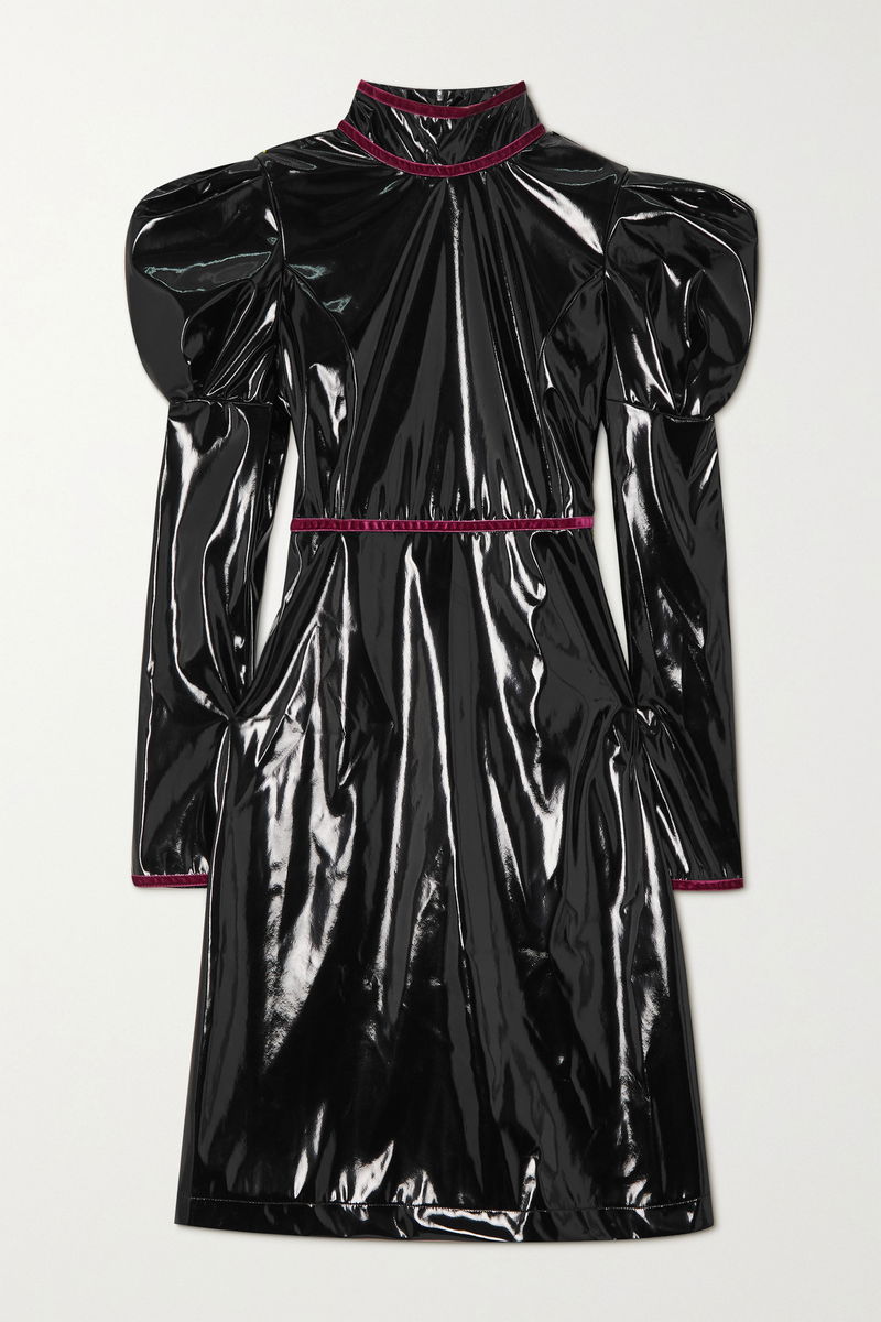 knee length dresses for ladies Black Jersey Draped Laurella Midi Dress main image 1