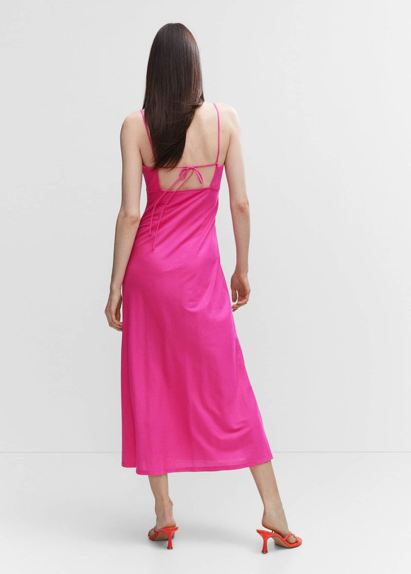 MANGO Side-Slit Dress