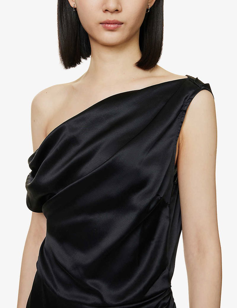 alanis silk dress Reformation Alanis Silk Minidress In Green - 32% Off