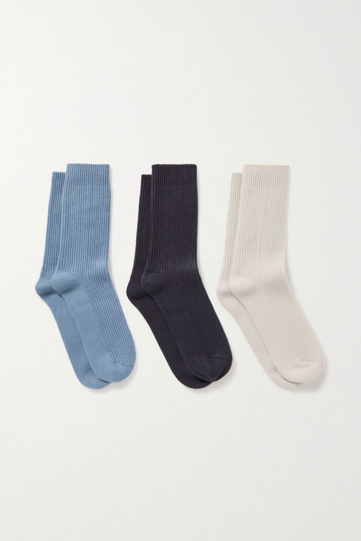 THE ROW Ribbed cashmere socks