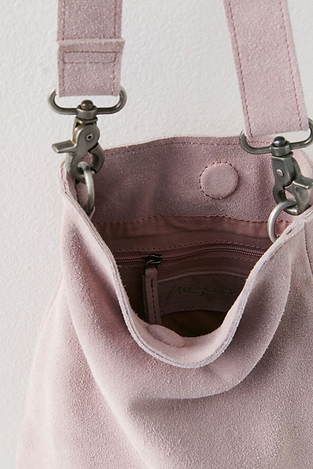 Free People Sundown Suede crossbody bag in Rich Amber FREE PEOPLE Siren Suede Shoulder Crossbody Bag In Coconut  main image 2