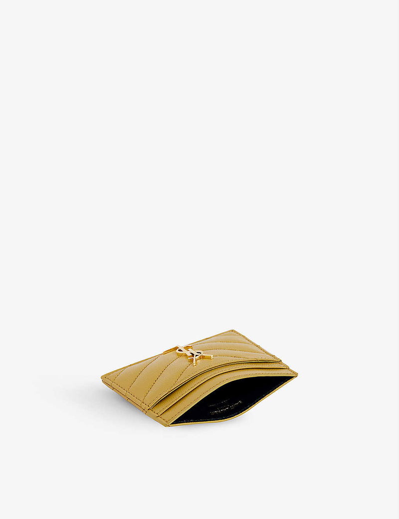 SAINT LAURENT CARD HOLDER (GOLD)