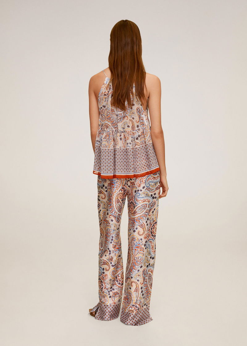 Mini monogram paisley print trousers