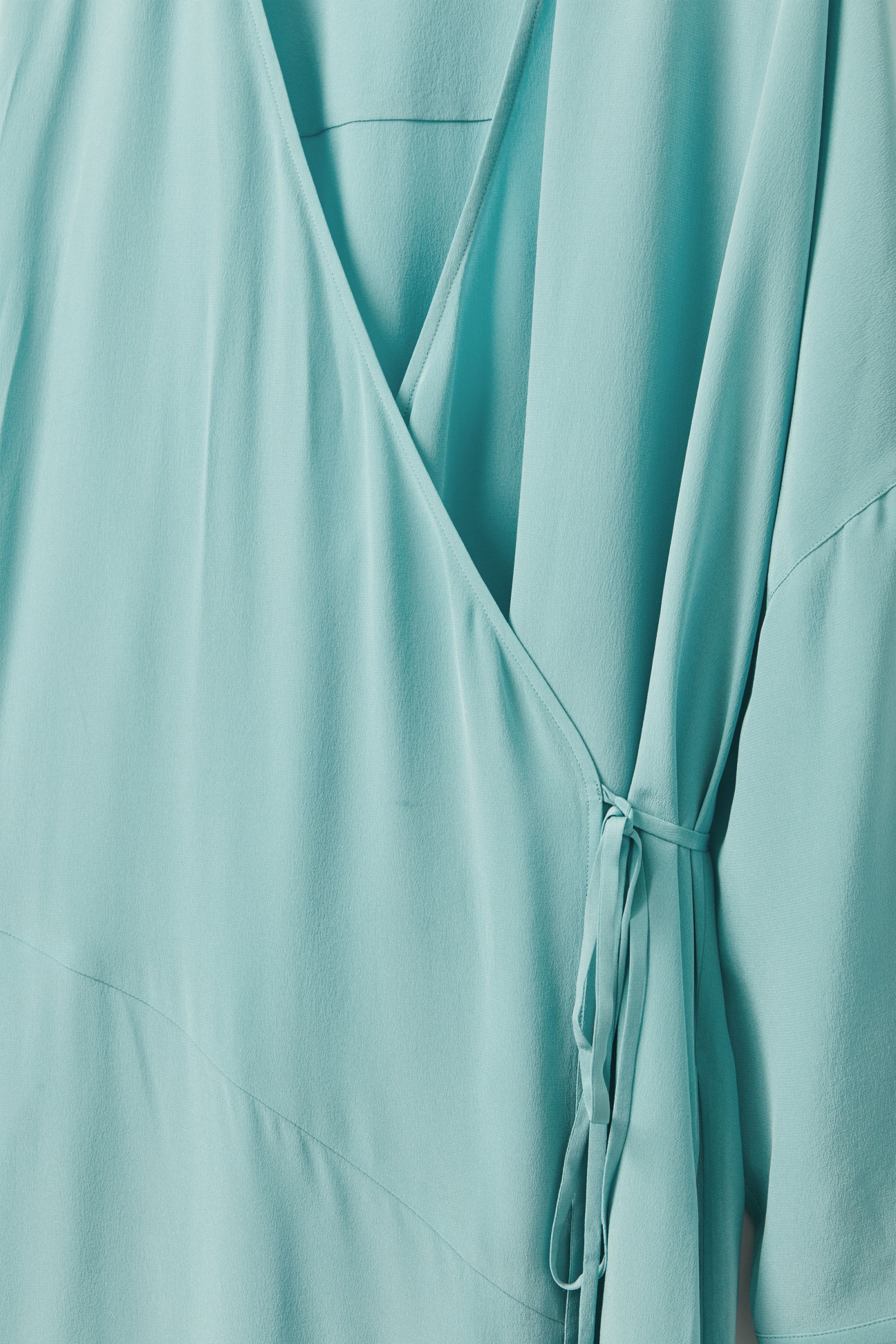 cos silk wrap dress Cos Gathered Dress Cos Turquoise Dress Cos Silk Wrap Dress In Turquoise ModeSens