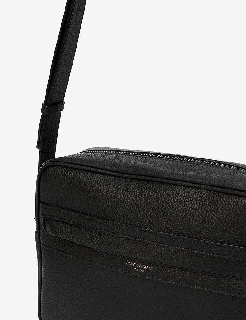 Camp small camera bag in grained leather, Saint Laurent