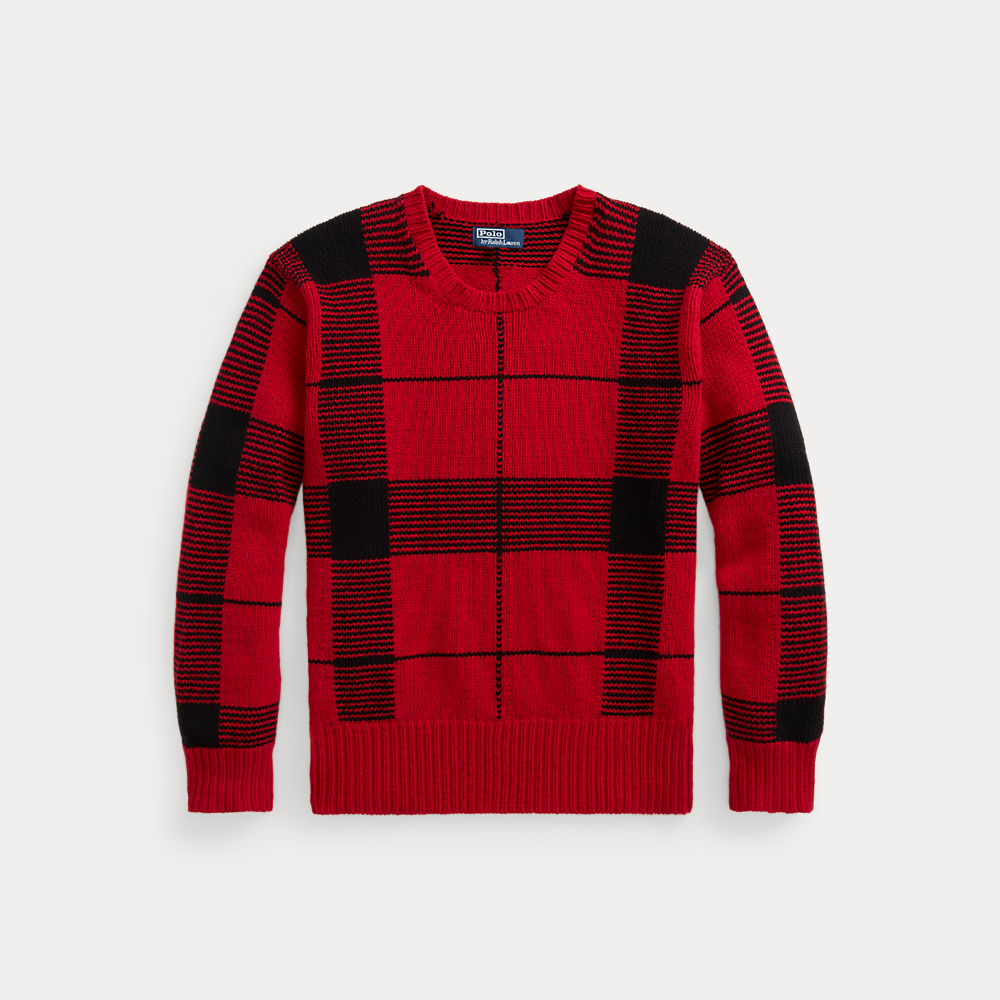 Ralph Lauren POLO RALPH LAUREN buffalo check long-sleeved flannel check shirt, men's size S cotton green type Vintage Second Hand main image 1